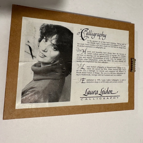 Laura Leide Framed Calligraphy Funny Dog and Cat. Picture Ready to Hang Small Si - Picture 6 of 8